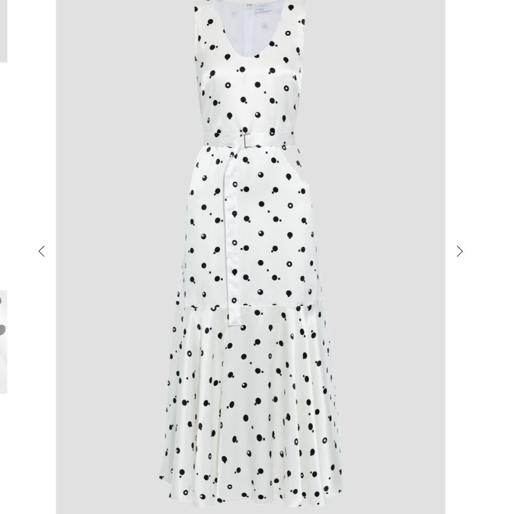Rosetta Getty Silk maxi dress with belt